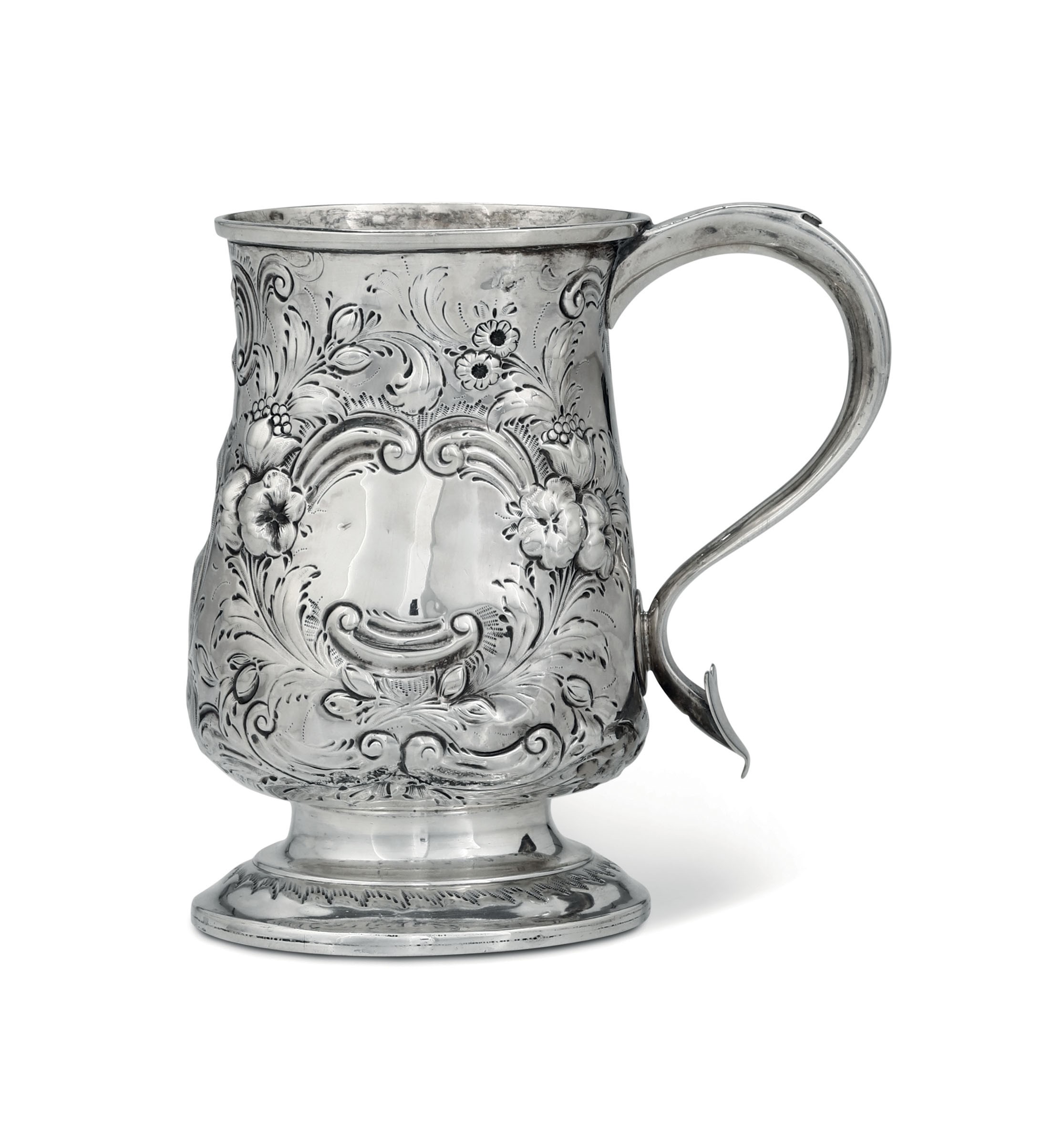 A silver tankard, London, 1759 - H 13.3cm, 260gr -