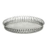 A silver tray, prob. Lisbon, 1800s - Molten and embossed silver. Silversmith LC [...]