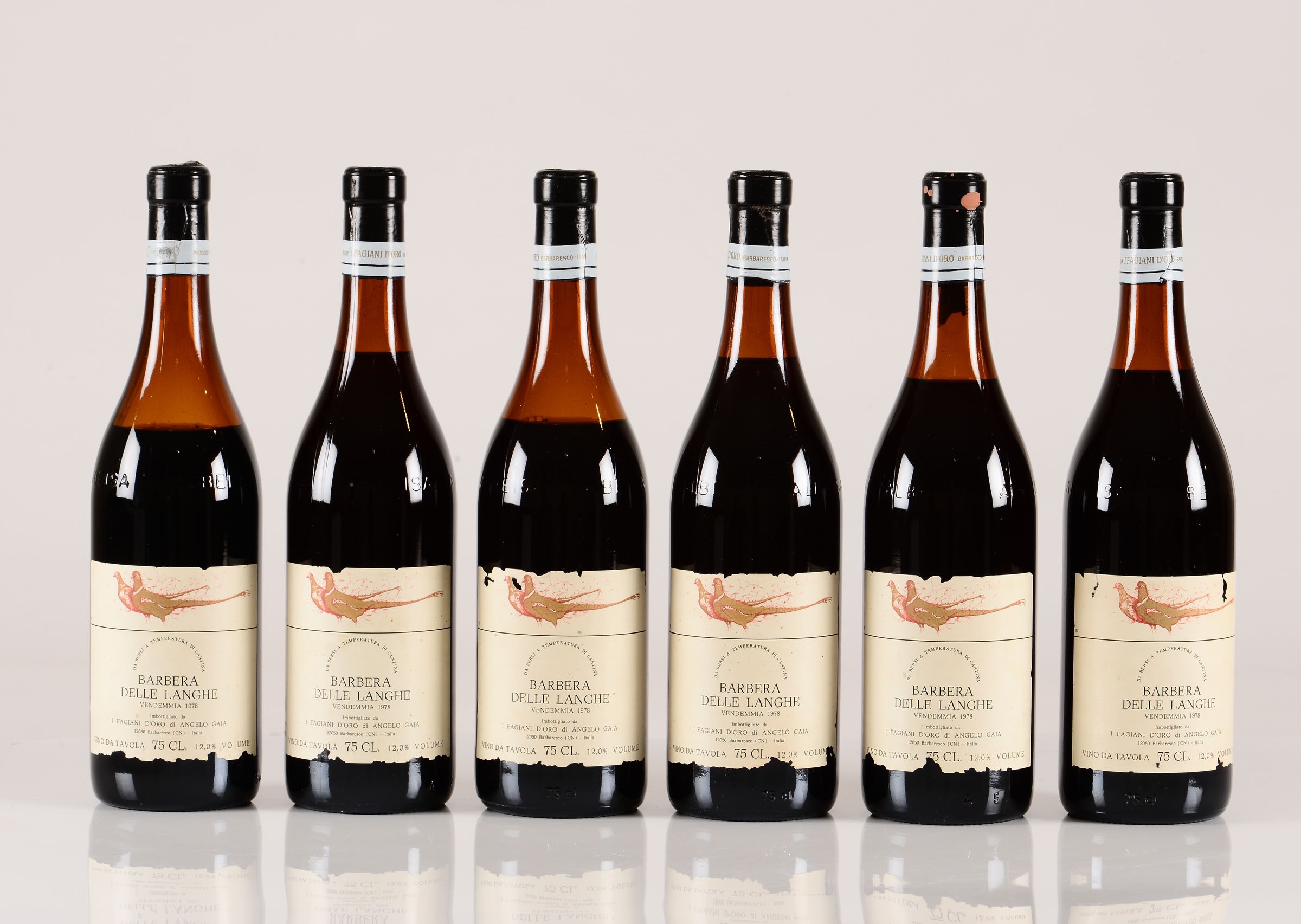 Barbera delle Langhe, I Fagiani d'Oro, 1978, - 12 bts 3 TS, 2 S, 1 MS, 1 LS, 5 BS [...] - Image 2 of 4