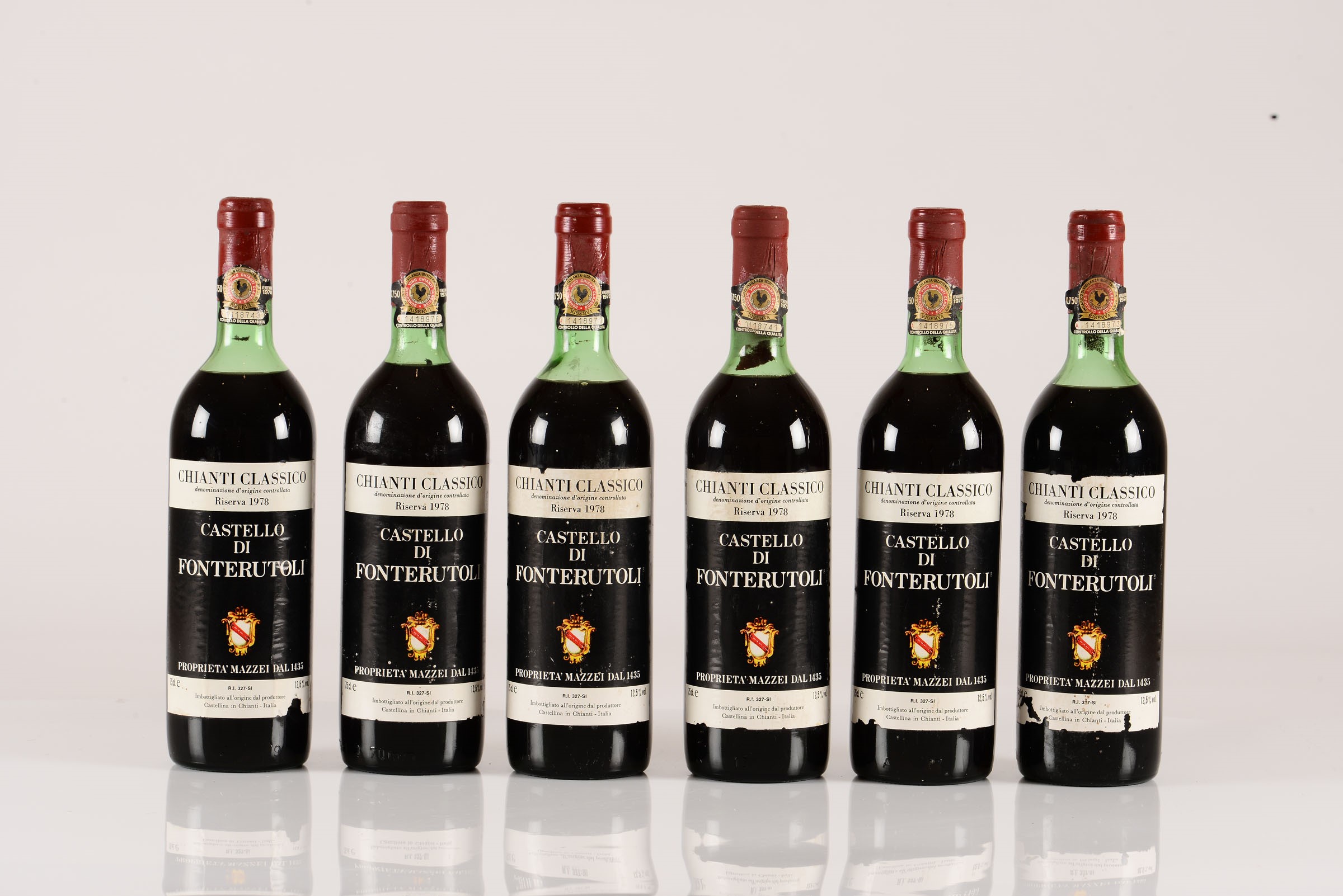 Castello di Fonterutoli, Chianti classico, Riserva, 1978, - 6 bts 2 BN, 3 TS, 1 S [...]