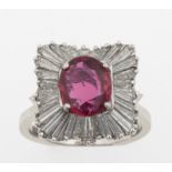 Ruby and and diamond ring. Gemmological Report R.A.G. Torino n. C002/12. No [...]