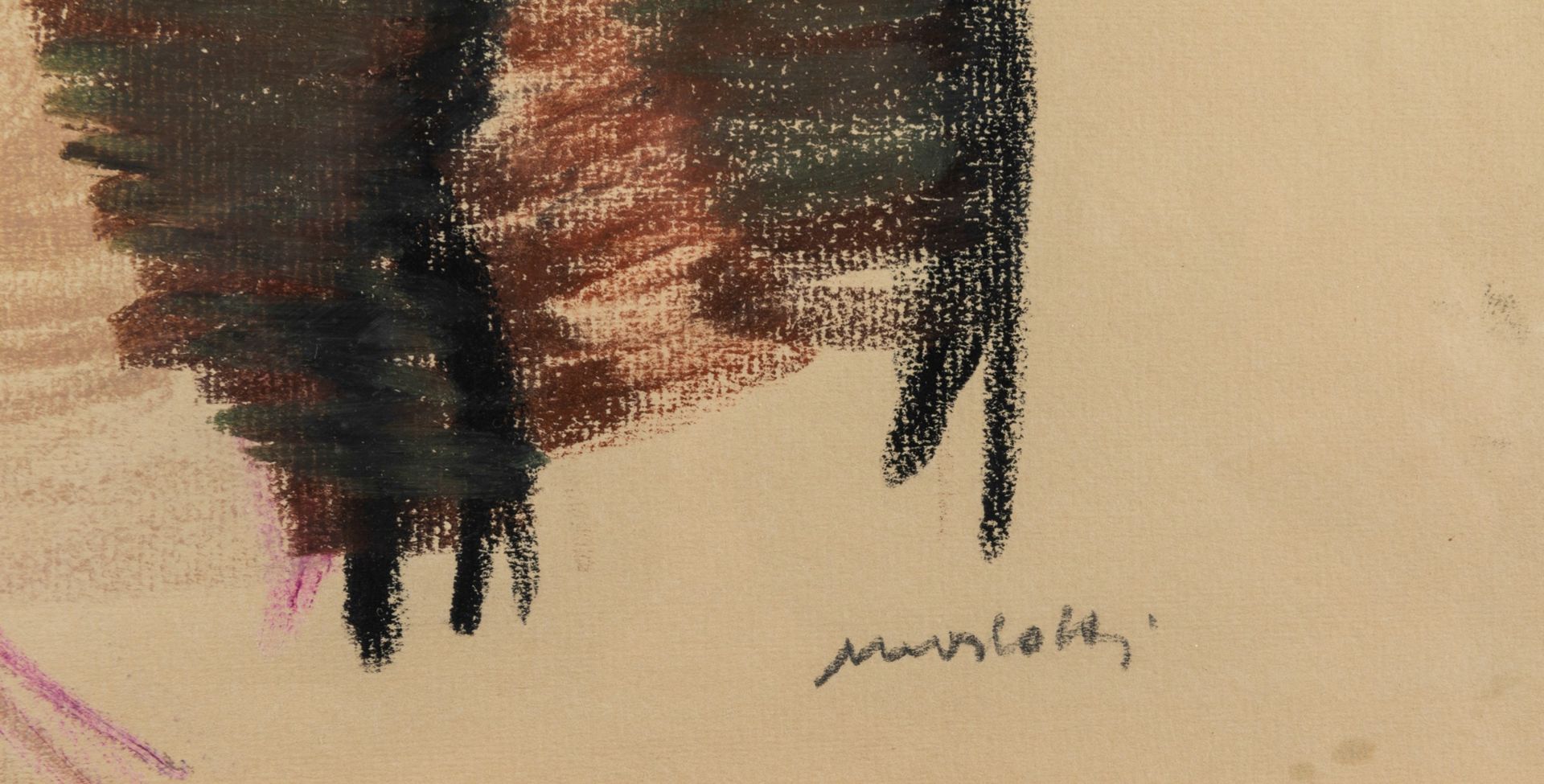 Ennio Morlotti (1910-1992), Studio per bagnanti, 1988 - pastello su carta, cm 52x36 [...] - Bild 3 aus 4