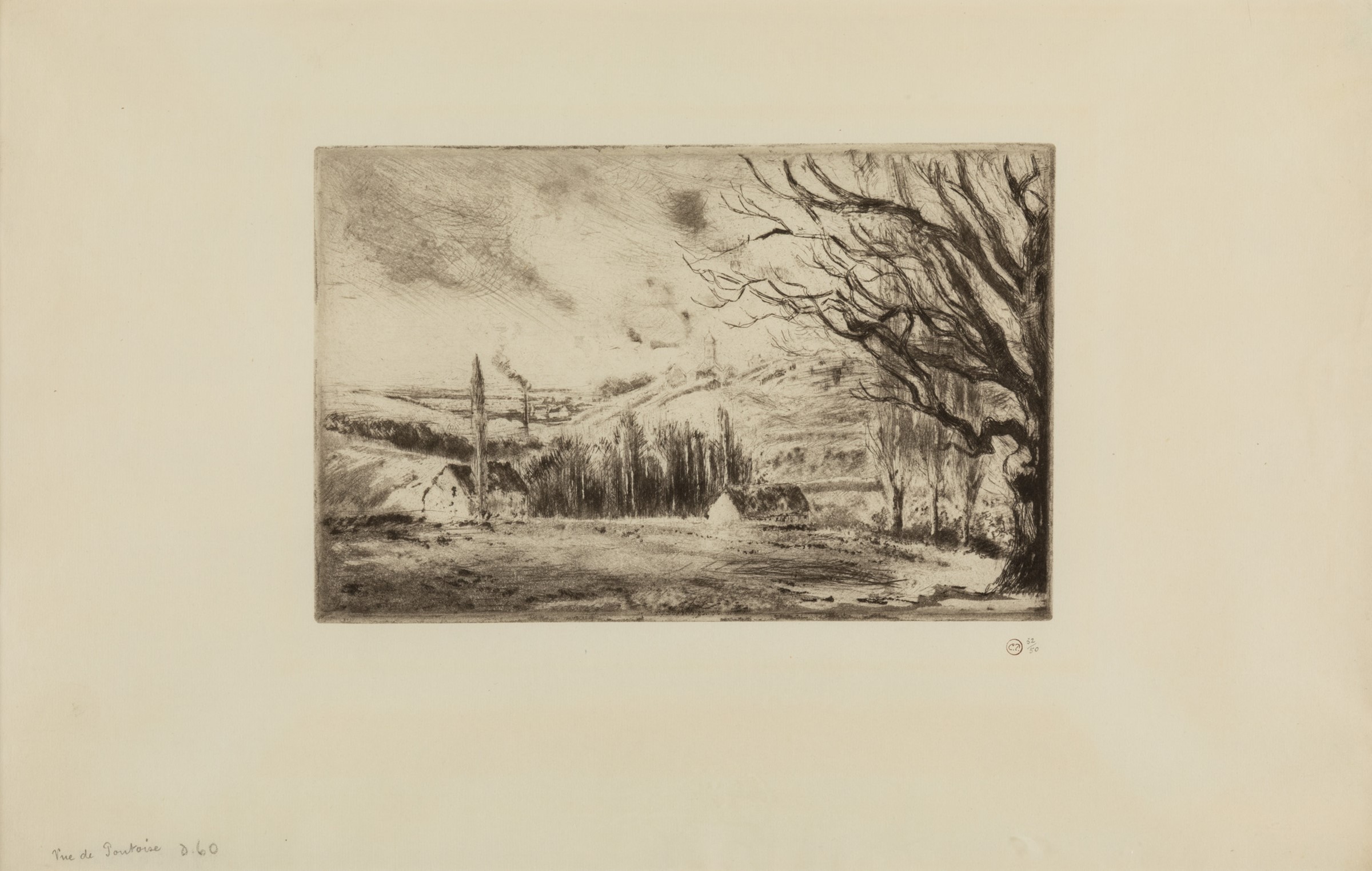 C. Pissarro, Rue de Pontoise, 1885 - Image 2 of 6