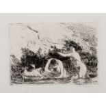 C. Pissarro, Baigneuses à l'ombre des berges boisées, 1895