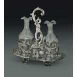 A silver cruet stand, France, 18-1900s - - Title stamp in use after 1838 and mark [...]