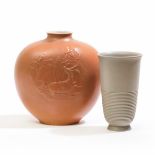 G. Gariboldi, Richard Ginori, San Cristoforo - A lot with two ceramic vases. Milan, [...]