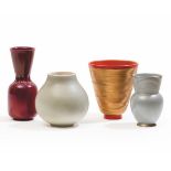 G. Gariboldi, Richard Ginori, San Cristoforo - A lot with four ceramic vases. Milan, [...]
