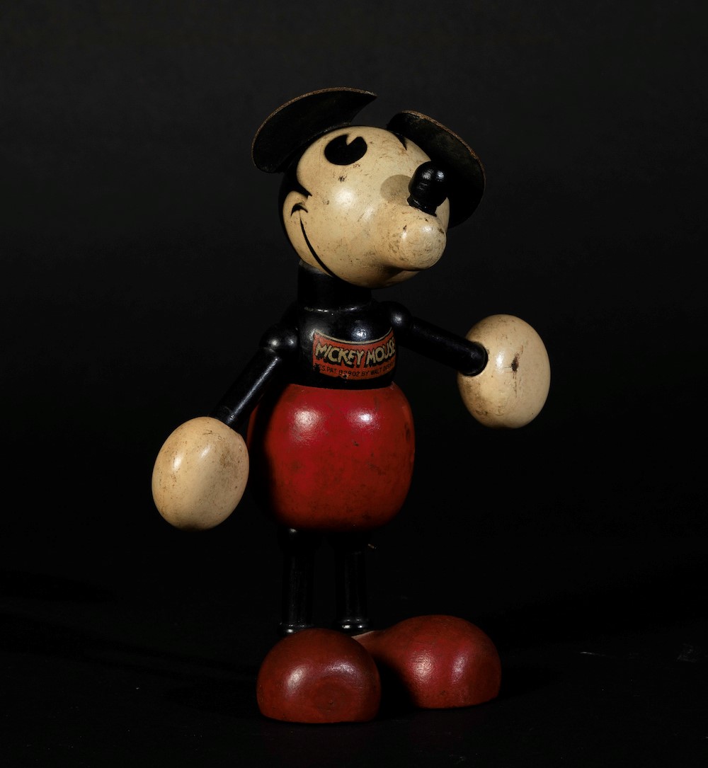 Sevi, Italy, 1930ca - A figure of Mickey Mouse in painted wood. H 18cm. - - Image 2 of 5