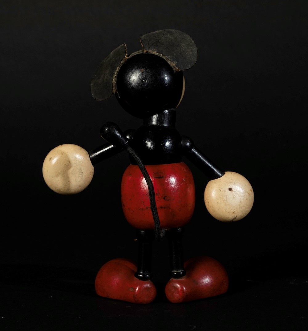 Sevi, Italy, 1930ca - A figure of Mickey Mouse in painted wood. H 18cm. - - Image 4 of 5