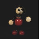 Sevi, Italy, 1930ca - A figure of Mickey Mouse in painted wood. H 18cm. -