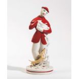 Ceramica Fabris, Italy, 1930ca - A figure portraying Signor Bonaventura in porcelain. [...]