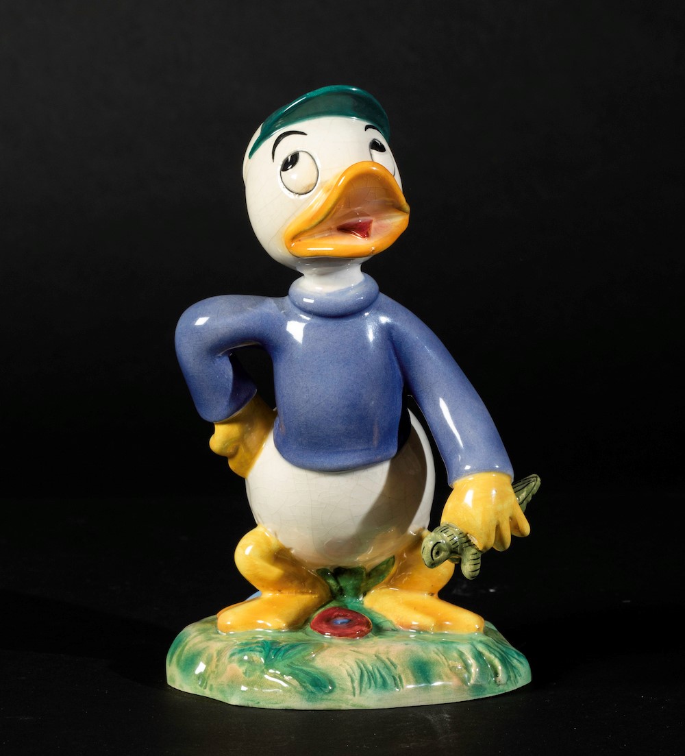 U. Zaccagnini, Ceramiche Zaccagnini S.A., Italy - A figure of Dewey Duck in ceramic. [...]