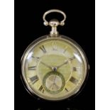 A late George III 18ct gold pair cased pocket watch by Septimus Miles, Ludgate Street, London, No.