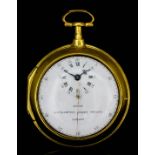 A George III gilt metal pair cased "Doctor's" watch by Jessop, Southampton Street, Strand, London,