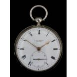 A late George III silver Consular cased pocket watch by D. & W. Morice, Fenchurch Street, London,