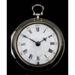 A late 18th Century silver pair cased verge pocket watch by Thomas Leyden of London, No. 12807,