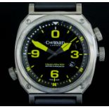 A rare gentleman's automatic "Makaira Elite 500" C11 titanium wristwatch by Christopher Ward (