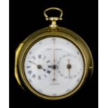 A George III silver gilt pair cased verge pocket watch by Thomas Brooks of London, No. 580, the