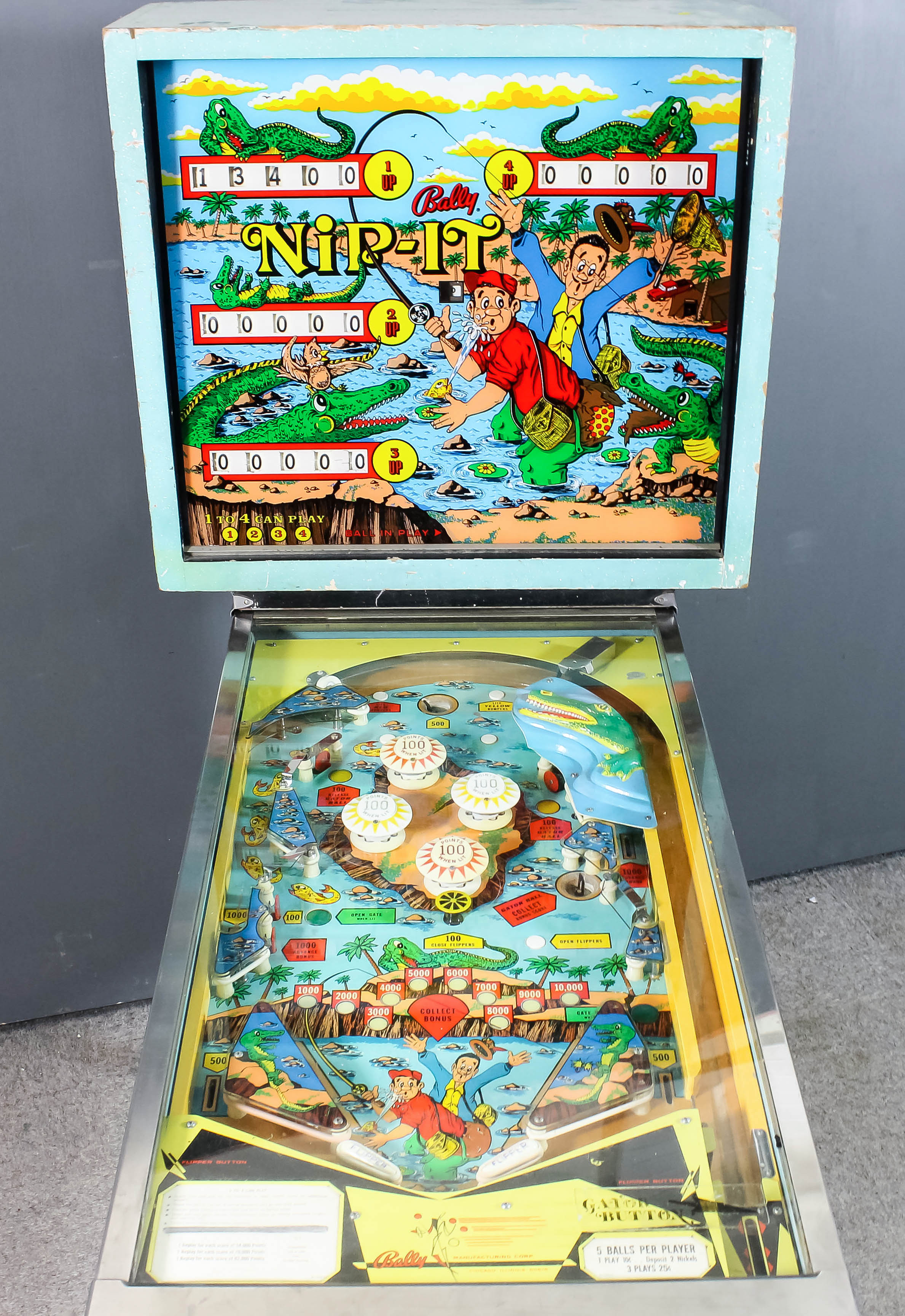 An early 1970's American electronically powered "Coin-in-the-Slot" Bally "Nip-It" 4 player pinball - Image 2 of 2