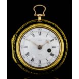 A good George III 22ct gold and gilt metal pair cased pocket watch by William Allam of London, No.