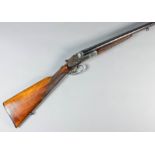 A 12 bore side by side Bayard shotgun by Pieper Herstal, Serial No. 31519, the 27.5ins blued steel