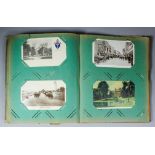 Two early 20th Century postcard albums of primarily topographical and historical interest,