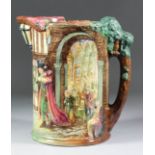 A Royal Doulton pottery limited edition "Pied Piper" jug designed by Charles Noke and Harry