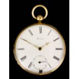 An early Victorian 18ct gold consular cased pocket watch by J. R. Arnold & Charles Frodsham, 84