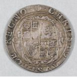 A Charles I (1625-1649) silver half Crown, mint mark Harp (1632-1633), 32.9mm diameter (weight 13.