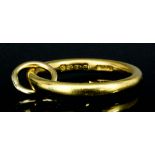 A 22ct gold wedding band (size I+ - gross weight 4.2 grammes)