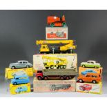 A collection of Dinky diecast model vehicles, including - a Foden diesel eight wheel wagon, (first