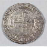 A Charles I (1625-1649) silver half Crown, mint mark Tun (1636-1638), 34.8mm diameter (weight 15.1