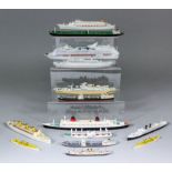 A collection of 132 diecast model ships, including - R.M.S Queen Mary, R.M.S Titanic and R.M.S
