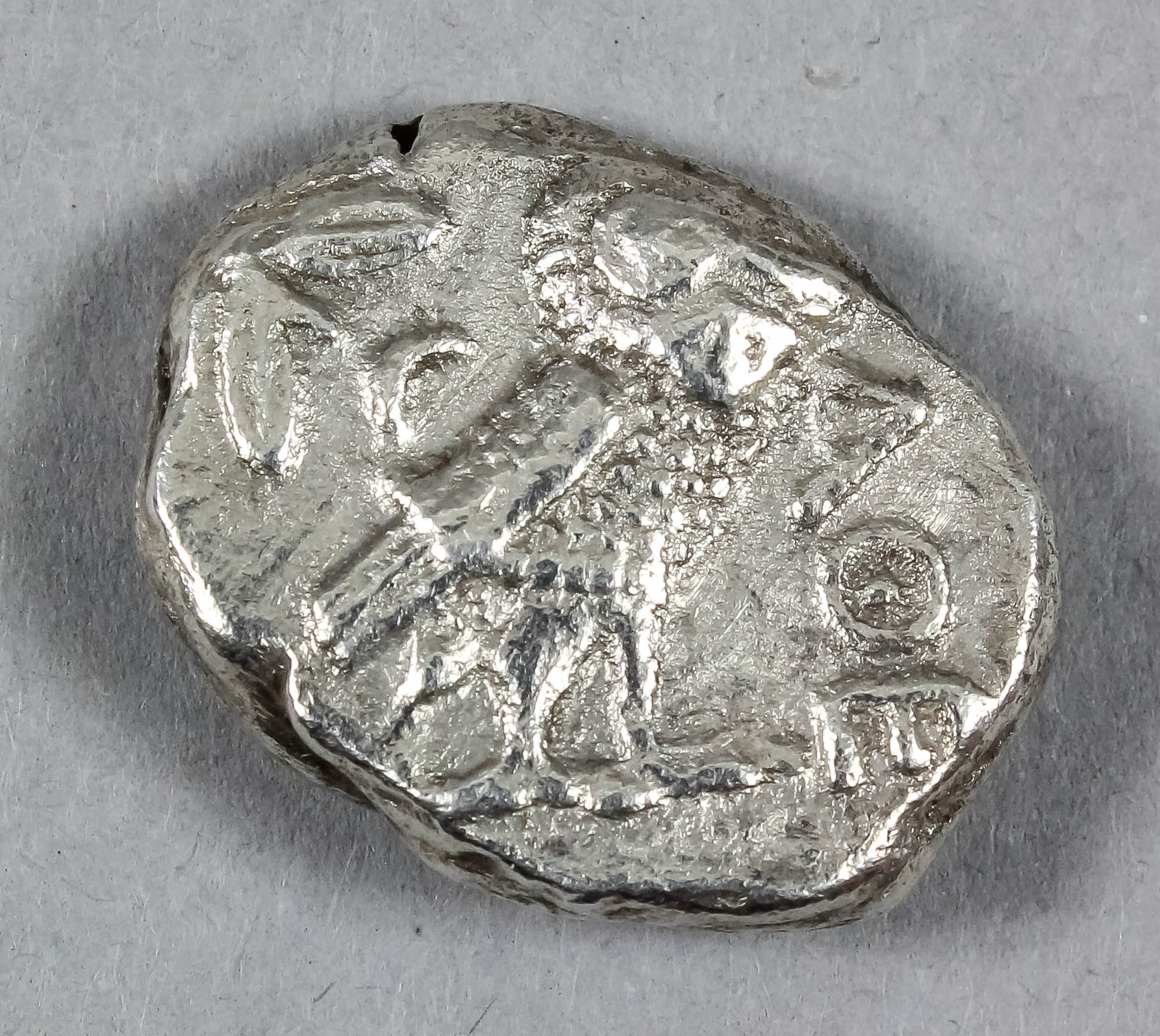 A Greek (Athens) silver tetradrachm (300-262 B.C.), approximately 22mm diameter (weight 17.2