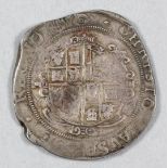 A Charles I (1625-1649) silver half Crown, mint mark Eye (1645), approximately 35mm diameter (weight