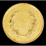 An 1840 Royal Agricultural Society of England, Patrons gold Prize Medal by William Wyonn, Queen