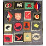 SPR D.W. Bolton RE Collection of Military Cap Badges and Insignia World War II formation badges of