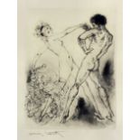 ***Louis Icart (1888-1950) - Etching - "Dance Partners", 7.25ins x 5.5ins, signed in pencil, in