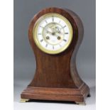 An early 20th Century French mahogany cased mantel clock by Henri Marc of Paris, No. 44933, the 4.