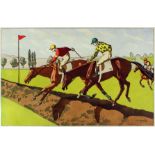 Charles Ancelin (1863-1940) - Three coloured pochoir prints - Equestrian scenes Nos. 6, 8 and 9 (No.