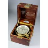 A mid 20th Century American two day marine chronometer by Hamilton, Lancaster, USA, No. 7489 and