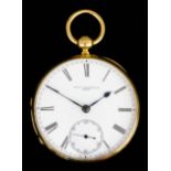 A Victorian 18ct gold consular cased pocket watch by Charles Frodsham, 84 Strand, London, No. 02610,