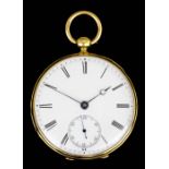 An early Victorian 18ct gold consular cased dress watch by Arnold Frodsham, Strand, London, No.