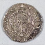 A Charles I (1625-1649) silver half Crown, mint mark Bell (1634-1635), 33mm diameter (weight 14.9