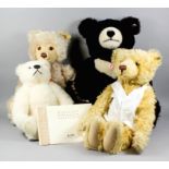 Four modern Steiff limited edition teddy bears, including - "Teddy Boy 1905" (No. 00934 of 6000),