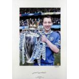 A group of four Chelsea Football Club autographed prints, including - John Terry, FA Premiership