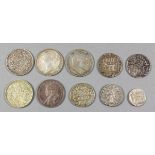 Twenty-five Indian/Asian silver coins, various (Ancient to George V)