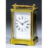 A late 19th/early 20th Century French carriage timepiece by Henri Jacot of Paris, No. 14462, the