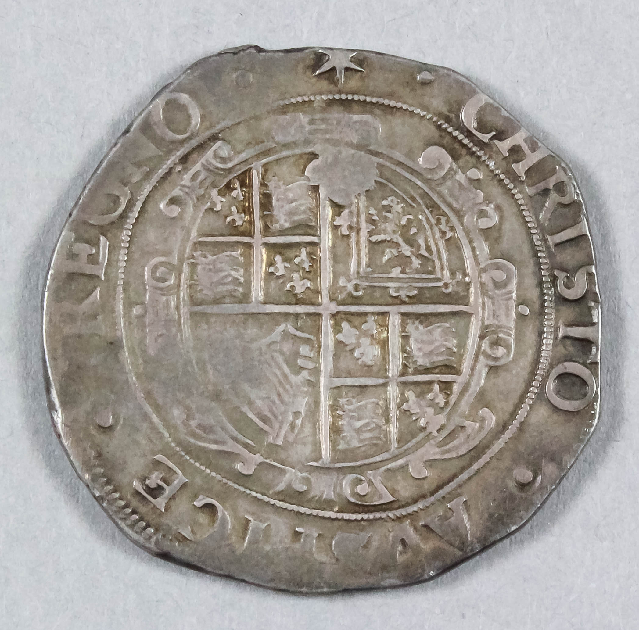 A Charles I (1625-1649) silver half Crown, mint mark Star (1640-1641), approximately 33.9mm diameter