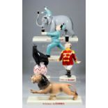 A set of five Coalport Pottery "Guinness" advertising figures, including - Zoo Keeper No. 275-